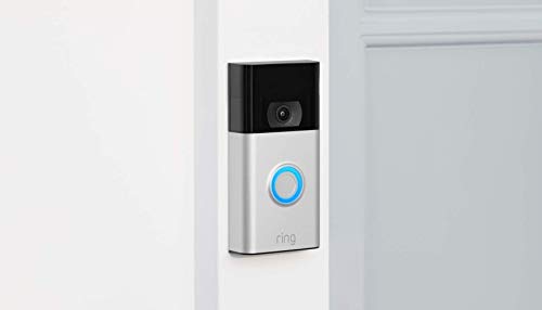 Ring Video Doorbell - 1080p HD video, improved motion detection, easy installation (2020 release) – Satin Nickel