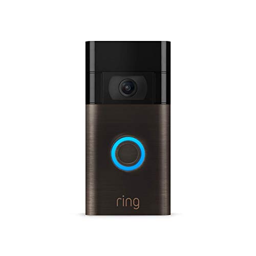 Ring Video Doorbell - 1080p HD video, improved motion detection, easy installation (2020 release) – Satin Nickel