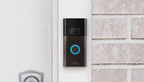 Ring Video Doorbell - 1080p HD video, improved motion detection, easy installation (2020 release) – Satin Nickel