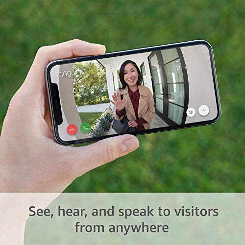 Ring Video Doorbell - 1080p HD video, improved motion detection, easy installation (2020 release) – Satin Nickel