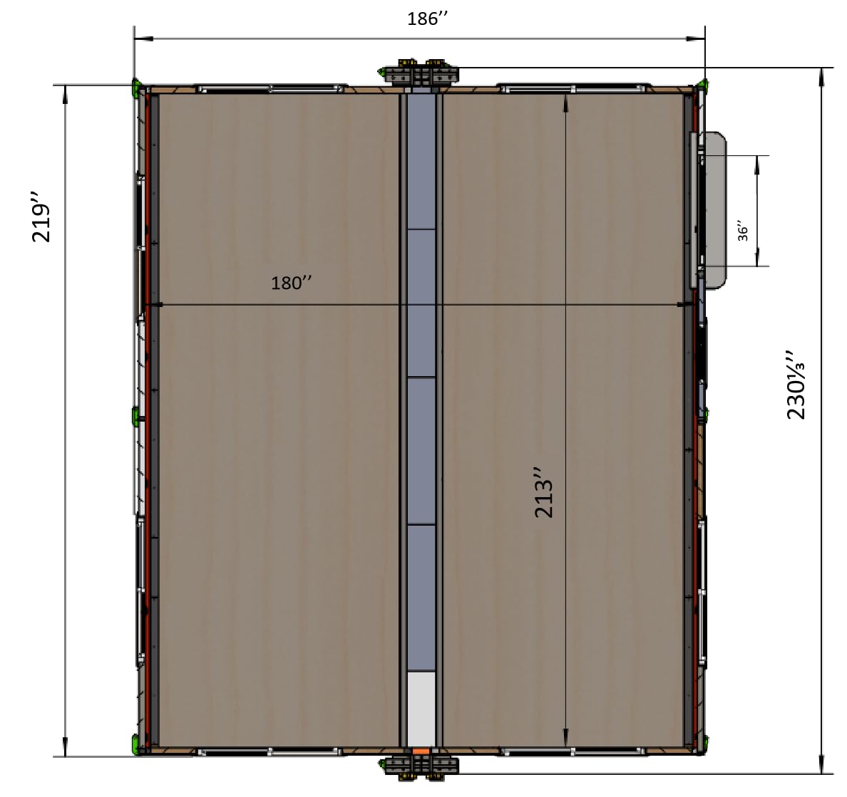 Portable Prefabricated Tiny Home 13x20ft, Mobile Expandable Plastic Prefab House for Hotel, Booth, Office, Guard House, Shop, Villa, Warehouse, Workshop (with Restroom)