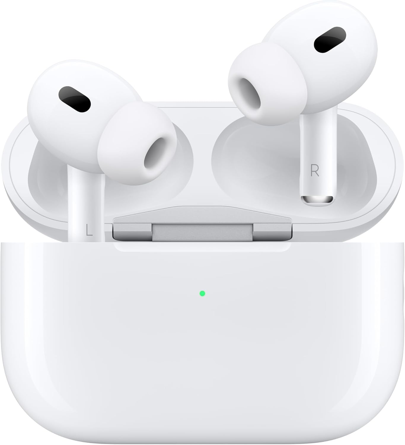 Apple AirPods Pro 2 Wireless Earbuds, Bluetooth Headphones, Active Noise Cancellation, Hearing Aid Feature, Transparency, Personalized Spatial Audio, High-Fidelity Sound, H2 Chip, USB-C Charging