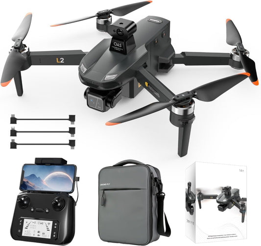 Drones with Camera for Adults 4K Night Vision, 3 Axis Gimbal EIS for Video, 5 Miles Safe Long Range, 82Mins Flight Time, Professional Drone with 5G Digital Transmission Easy Cable Connection Way, 360° Laser Obstacle Avoidance, GPS Auto Return Home, Follow