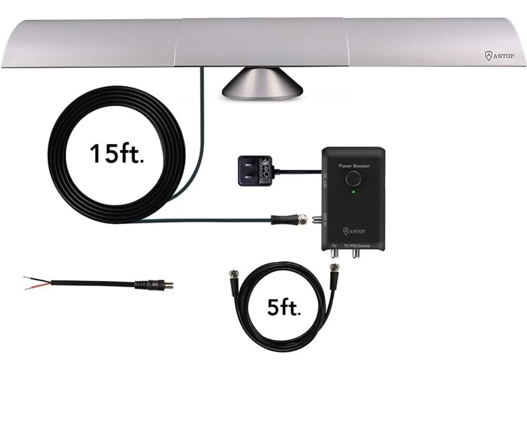 Brand: ANTOP
ANTOP Antenna Inc. AT-500SBS Black AT-500SBS HD Smart Bar Amplified HDTV and FM Radio Indoor Antenna (Black